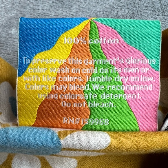 🎯Rare NWOT Big Bud Press "XL Lazy Daisy" Button Up Shirt Top Size Petite Unisex - Picture 9 of 12